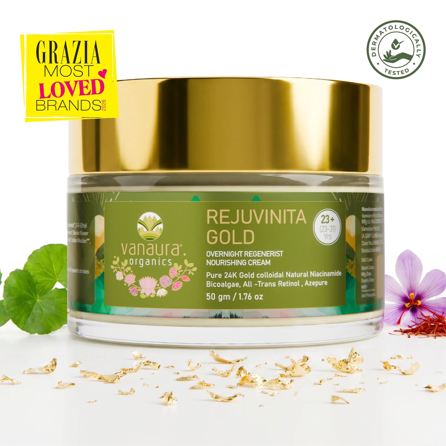 Rejuvinita Gold 23+ (for 23-31yrs)-Overnight Regenerist Nourishing Cream- 50g