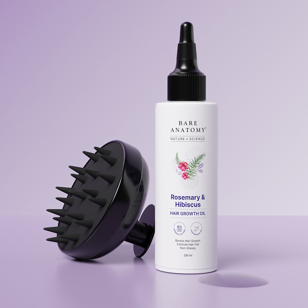 Rosemary Oil (100 ml) & Scalp Massager Hair Growth Combo