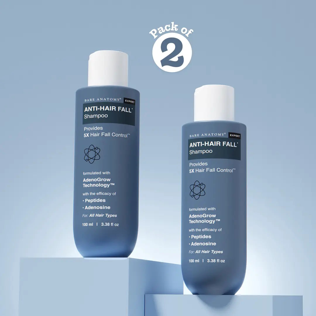 Anti-Hair Fall Shampoo with Adenosine & Peptides - 100 ml | Pack of 2