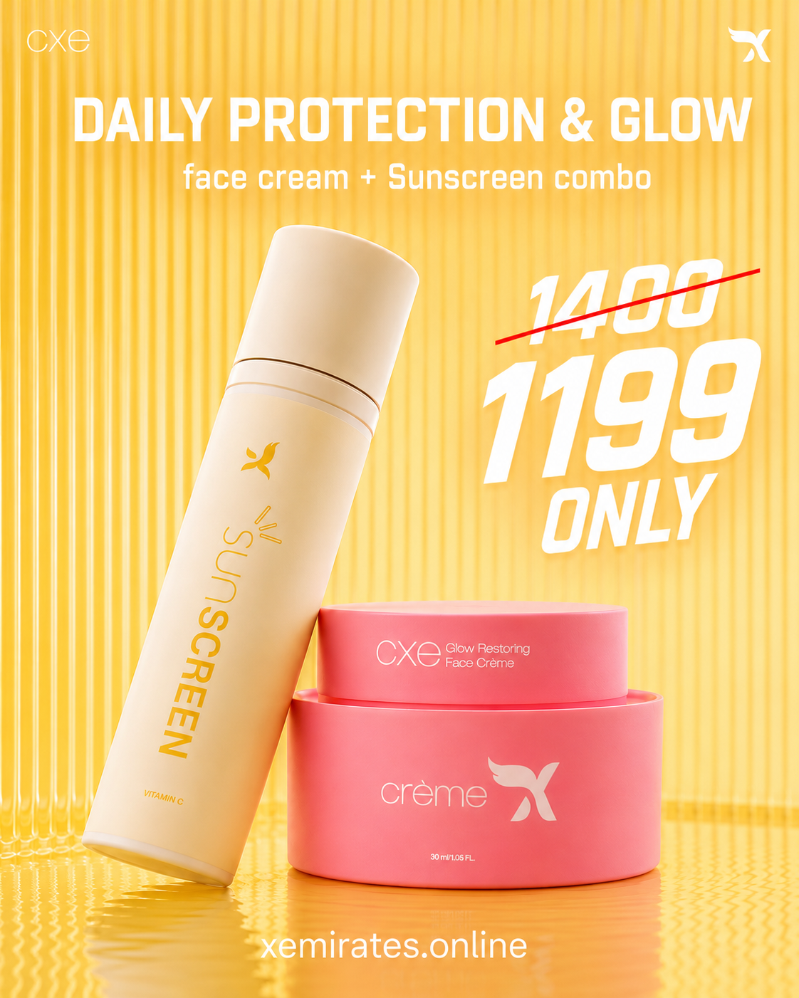 COMBO OFFER — CREME X + VIT'C SUNSCREEN