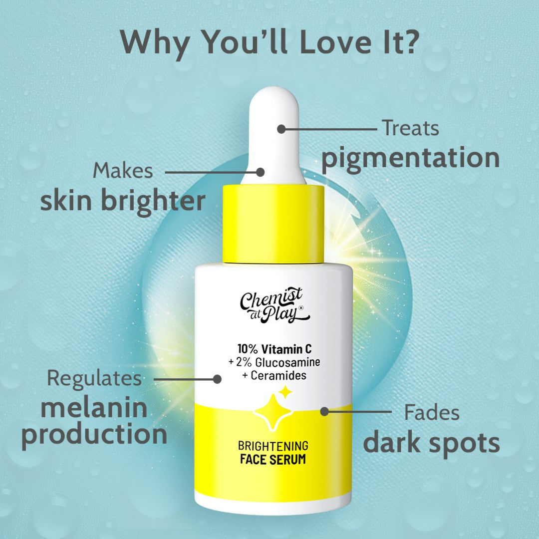 10% Vitamin C Serum for Glowing & Bright Skin - 30 ml | Pack of 3