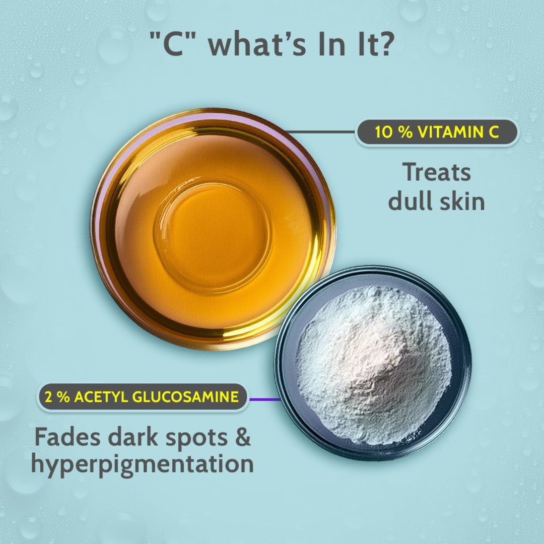 10% Vitamin C Serum for Glowing & Bright Skin - 10 ml | Pack of 3