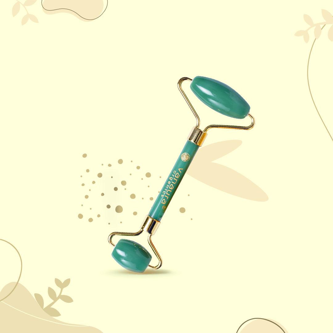 Natural Jade Gem Stone Face Massage Roller
