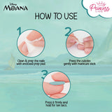 Disney Moana Stick-On Nails, Pack of 24 for Kids & Preteens by Princess by RENEE