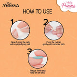 Disney Moana Stick-On Nails, Pack of 24 for Kids & Preteens by Princess by RENEE