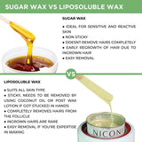 NICONI Painless Liposoluble Hair Removal Wax (Aloe Vera) 700gms