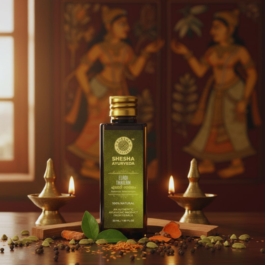 Eladi Thailam - Ayurvedic Face & Body Oil | Deep Hydration, Radiance & Dark Circle Treatment