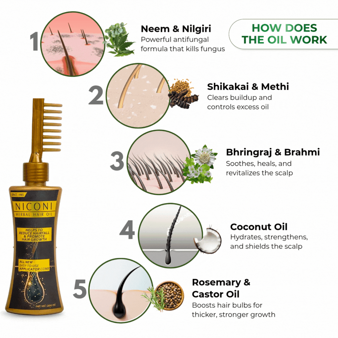 Niconi Herbal Hair Oil 200ml (B2B)