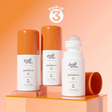5% AHA Underarm Roll on for Odour Control & Pigmentation (Woody Musk) - 40 ml | Pack of 3