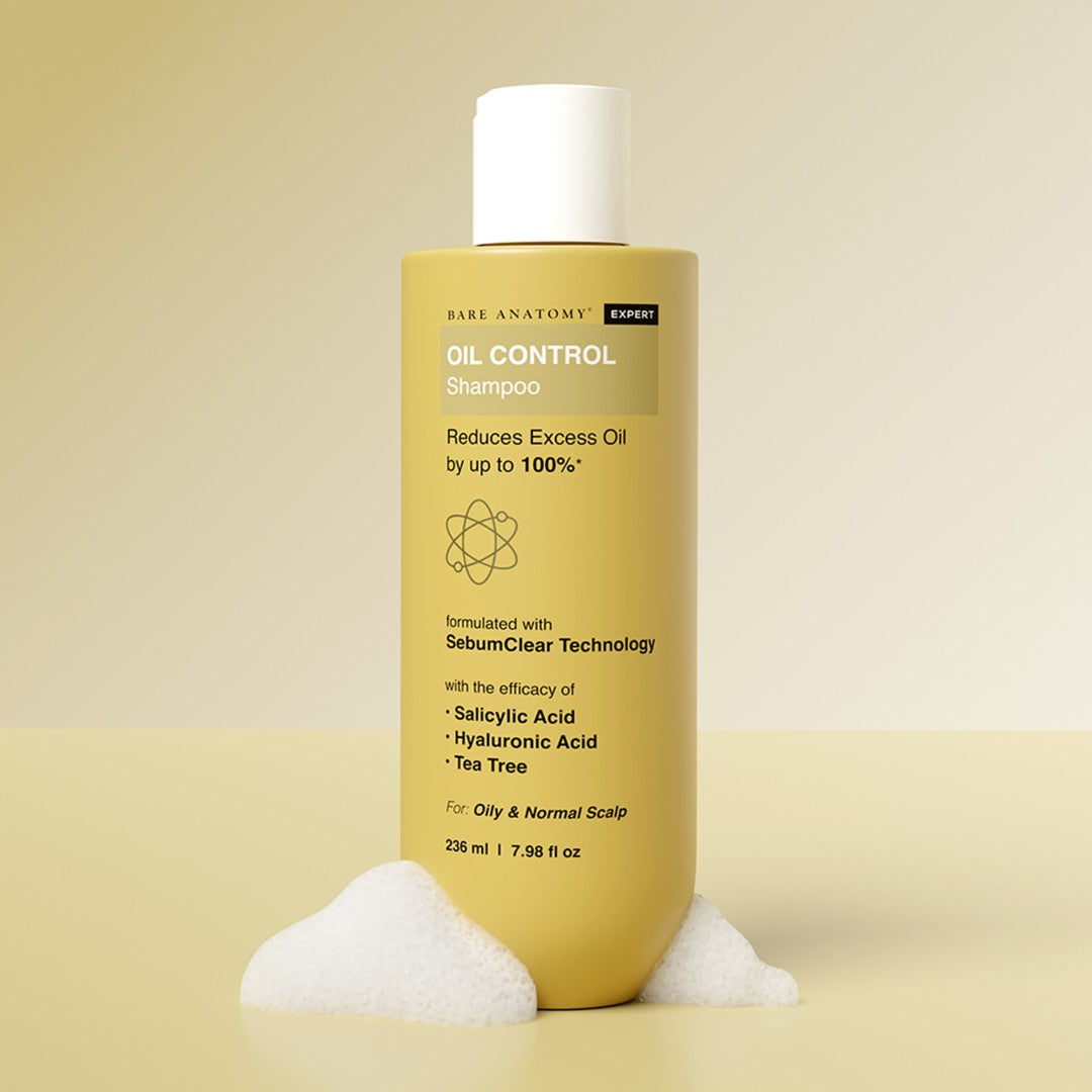 Oil Control Shampoo with Salicylic Acid, Hyaluronic Acid & Tea Tree for Oily Scalp - 236 ml