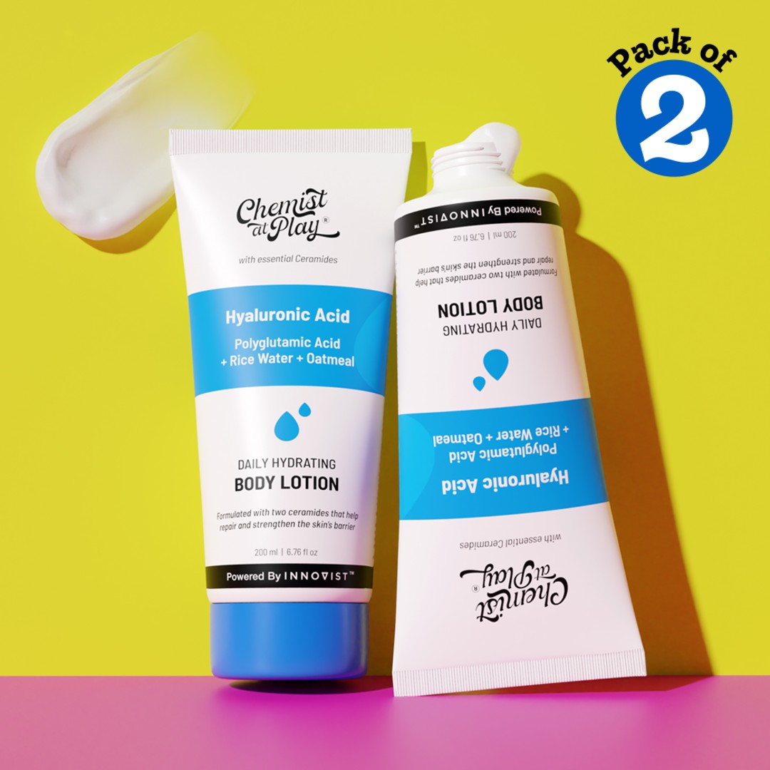 Daily Hydrating Body Lotion with Hyaluronic Acid - 200 ml | Pack of 2