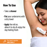 Feel Fresh! (Exfoliating Body Wash - 236 ml| Peach Underarm Roll On - 40 ml)