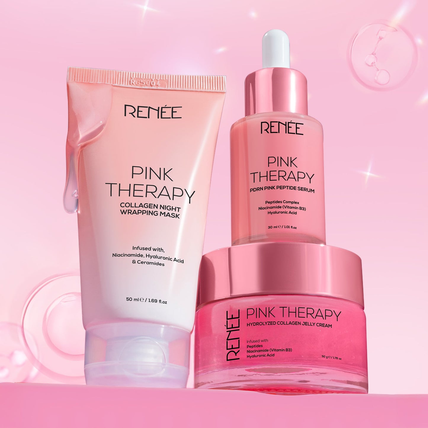 RENEE Pink Therapy Anti-Aging Skincare Combo