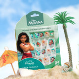 Disney Moana Stick-On Nails, Pack of 24 for Kids & Preteens by Princess by RENEE
