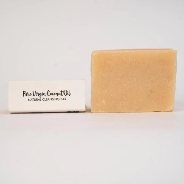 Pure Virgin Coconut Oil Natural Cleansing Bar - (Cleansing, Moisturizing, Anti-Bacterial)-125g