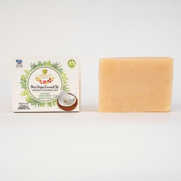 Pure Virgin Coconut Oil Natural Cleansing Bar - (Cleansing, Moisturizing, Anti-Bacterial)-125g