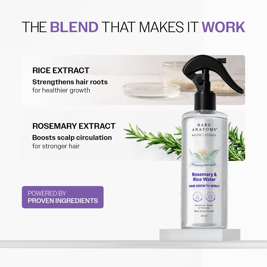 Rosemary & Rice Water Hair Growth Spray - 200 ml