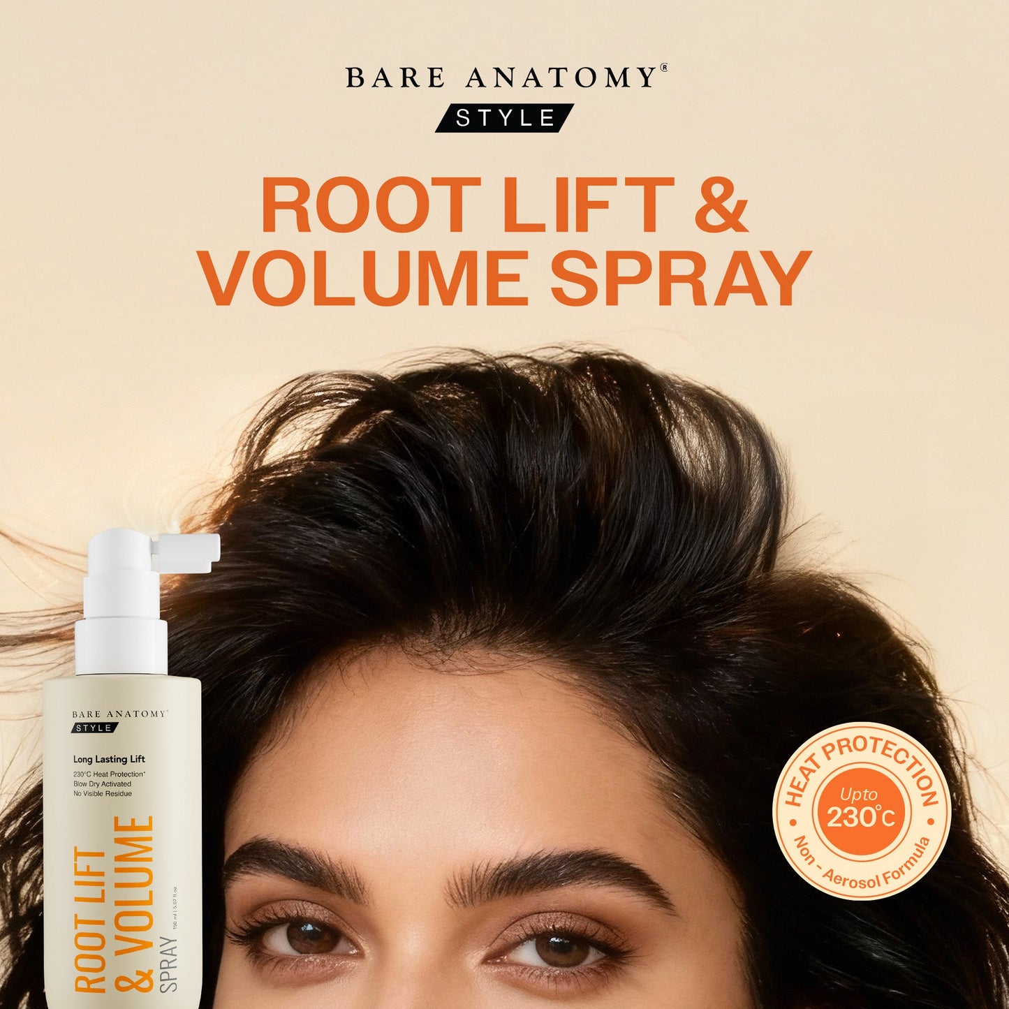 Root Lift & Volume Spray for Oily & Flat Hair - 135 ml