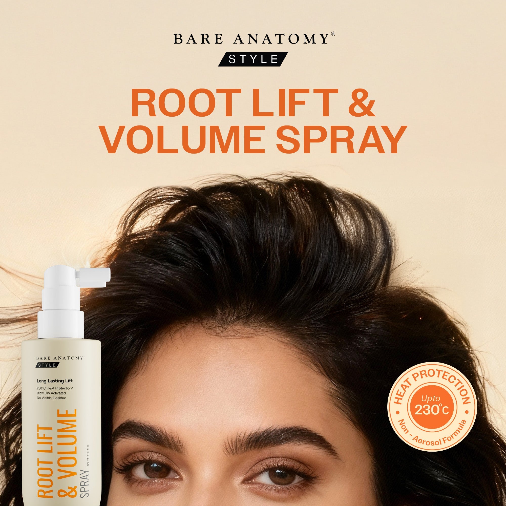 Root Lift & Volume Spray for Oily & Flat Hair - 135 ml