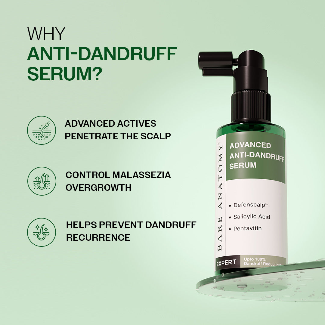 Advanced Anti Dandruff Serum with Salicylic Acid & Pentavitin - 50 ml | Pack of 3