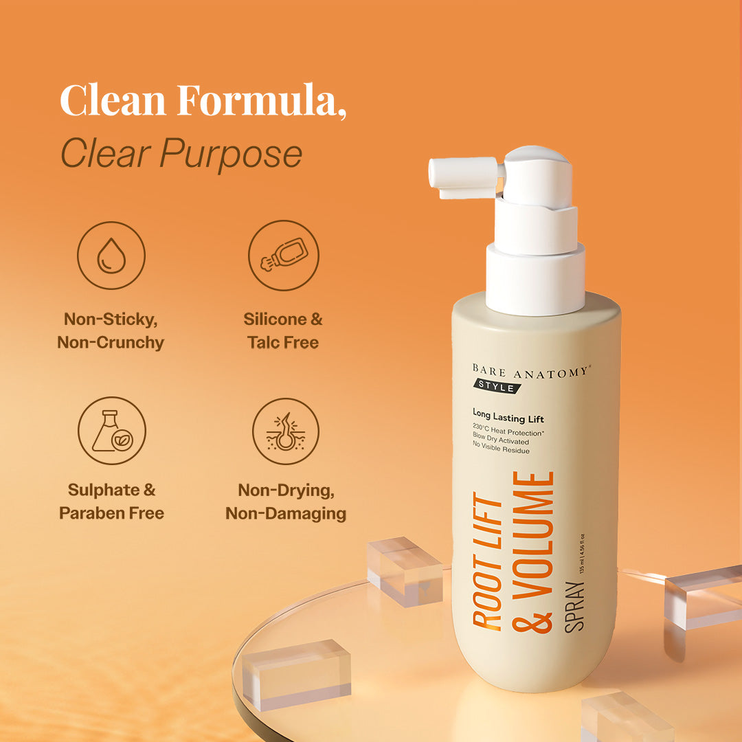 Root Lift & Volume Spray for Oily & Flat Hair - 135 ml