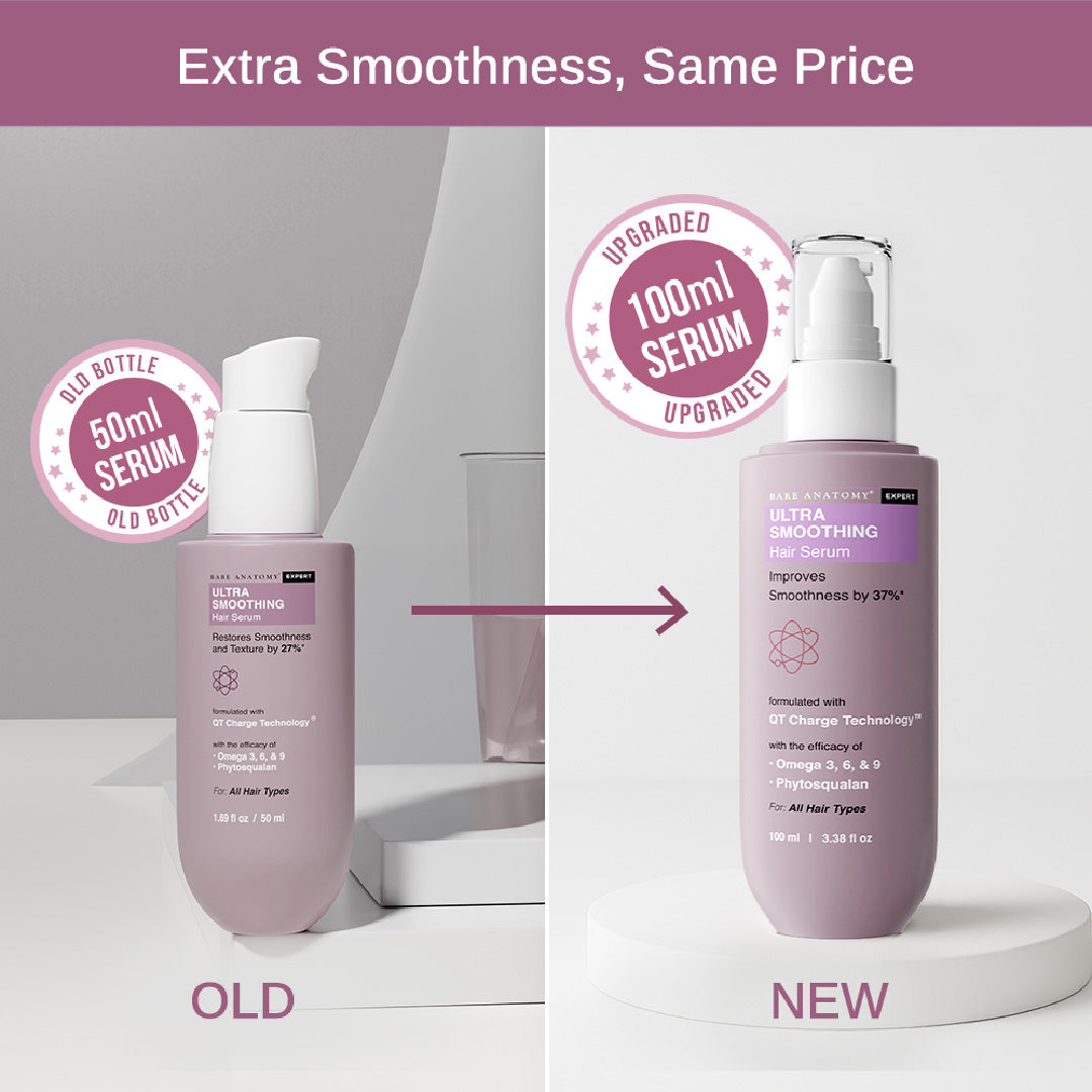 Ultra Smoothing Hair Serum with Vitamin E for Dry & Frizzy Hair | Improves Smoothness & Shine - 100 ml