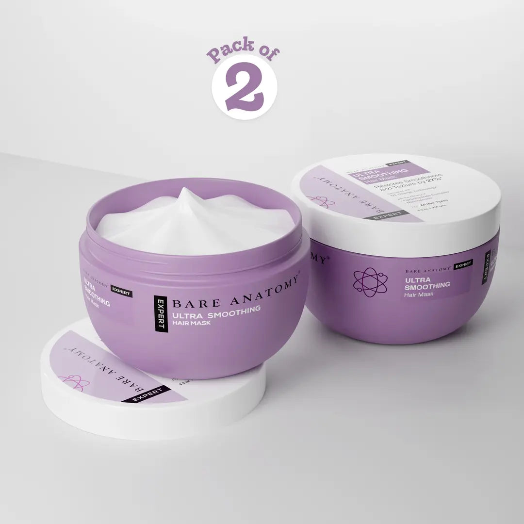 Ultra Smoothing Hair Mask with Shea Butter & Niacinamide for Frizzy Hair - 250 gm | Pack of 2
