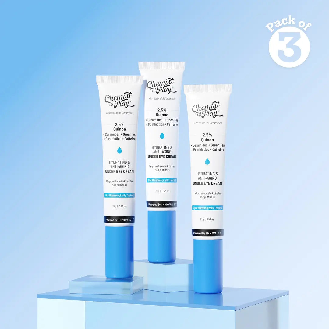 Under Eye Cream with Caffeine & Green Tea - 15 gm | Pack of 3