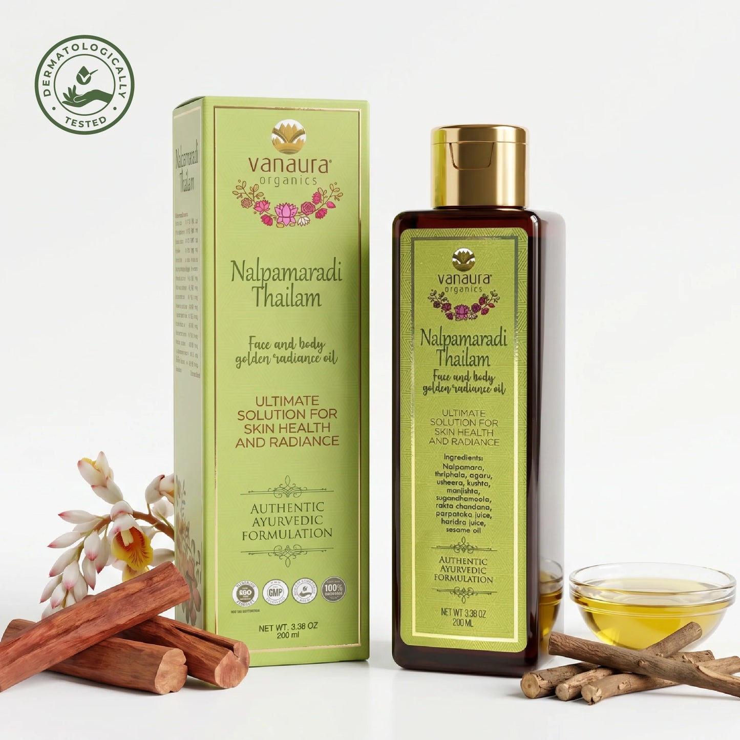 Nalpamaradi Thailam Face And Body Golden Radiance Oil