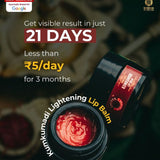 Kumkumadi Lip Balm - Lightens Dark Lips, Heals & Moisturizes | Ayurvedic Lip Treatment 5G
