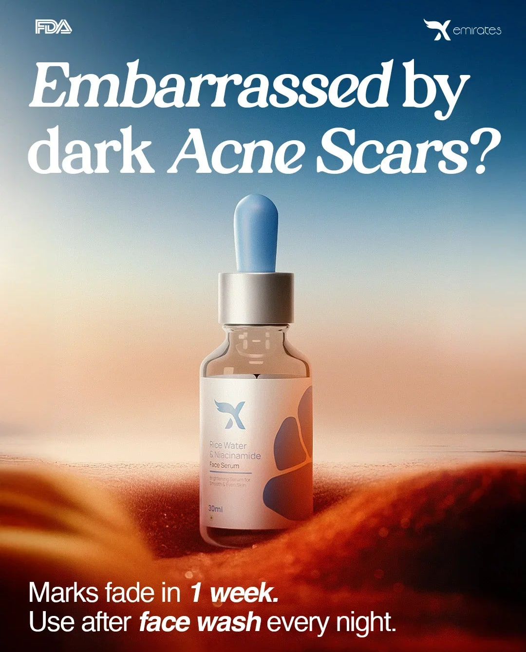 Rice Water + Niacinamide Face Serum