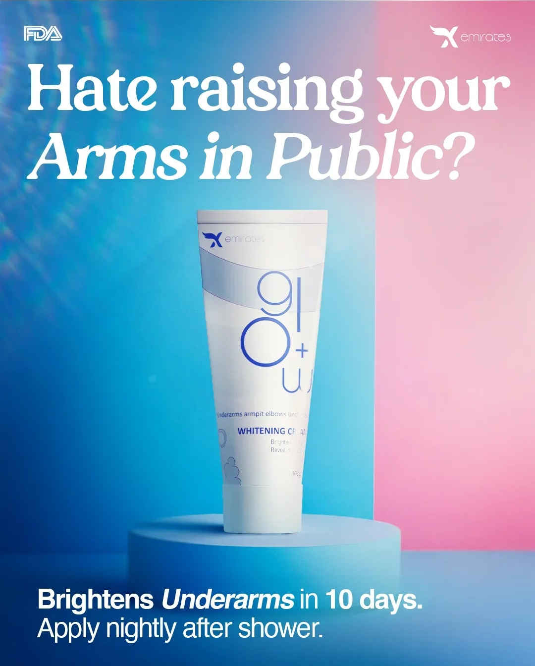 Glow + Under Arm Whitening Cream