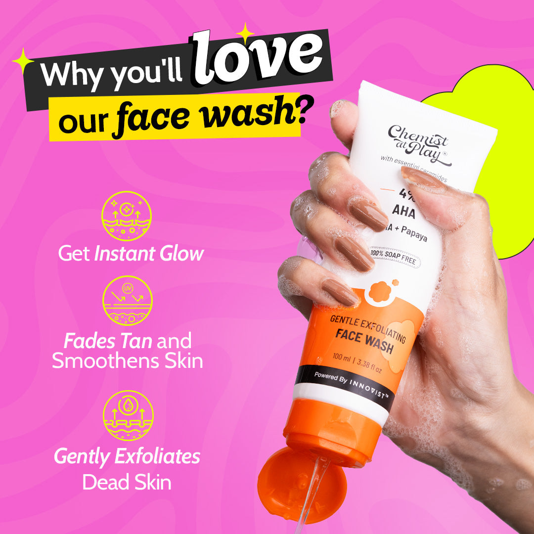 Daily Exfoliating Bestsellers (Gentle Exfoliating Face Scrub - 100 ml | Daily Exfoliating Body Wash - 236 ml | Gentle Exfoliating Face Wash - 100 ml)