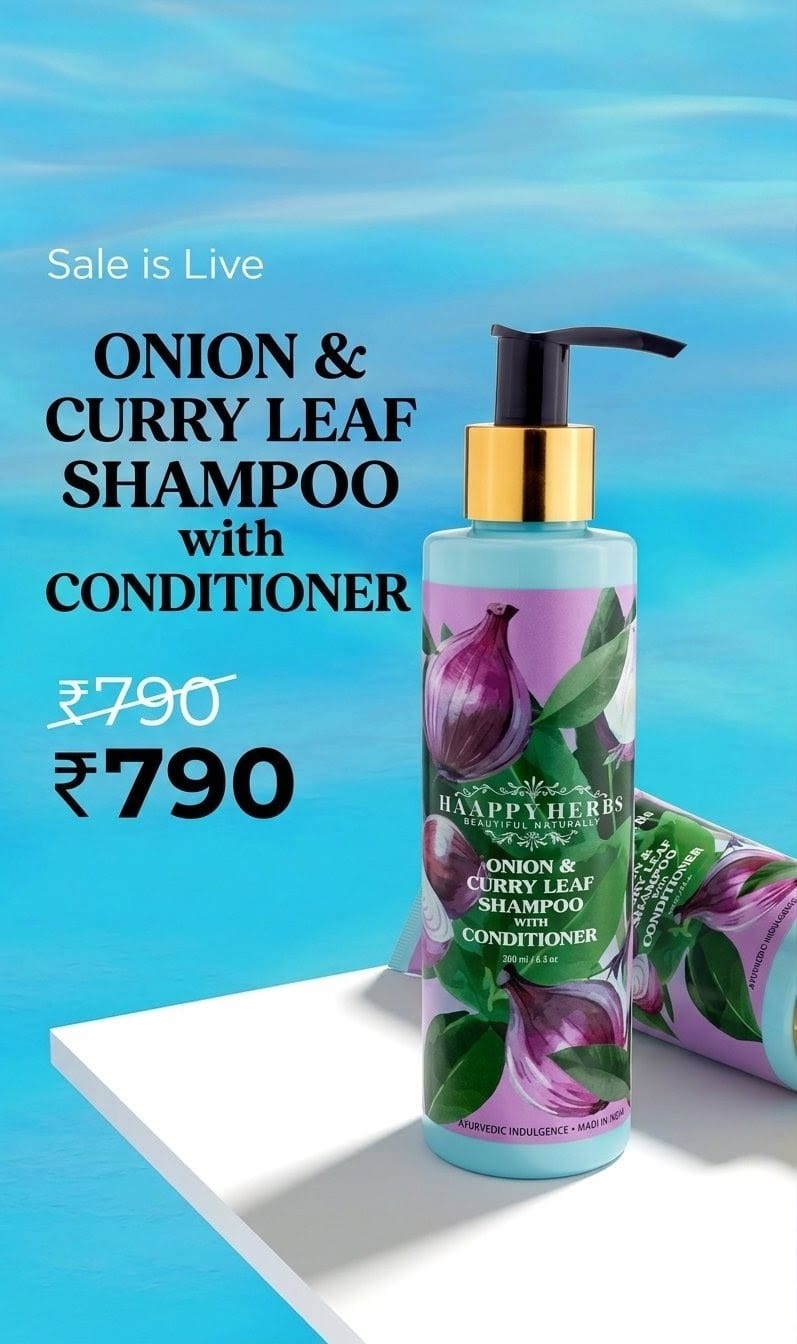 Onion & Curry Leaf Shampoo With Conditioner