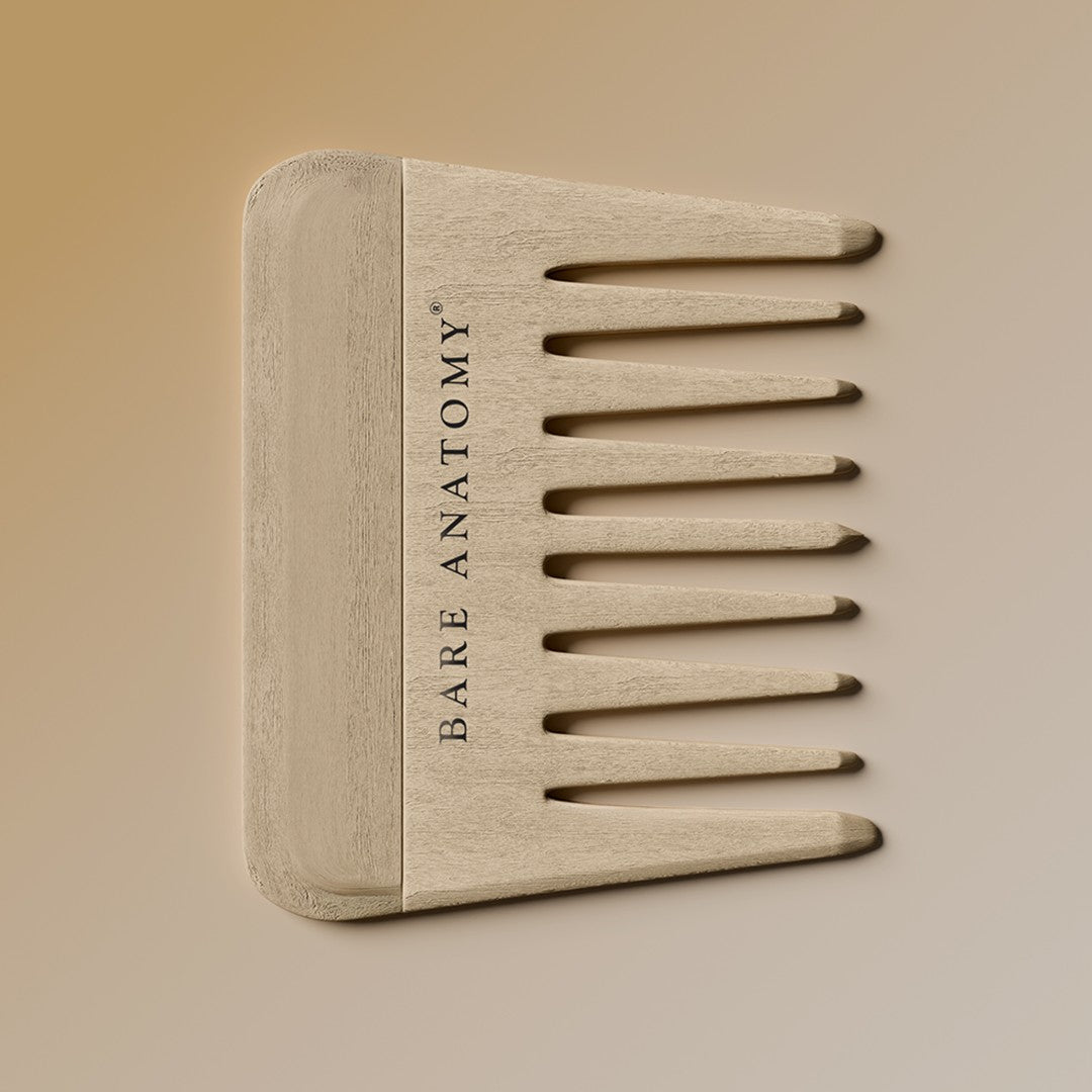 Bare Anatomy Wide Tooth Wooden Hair Comb