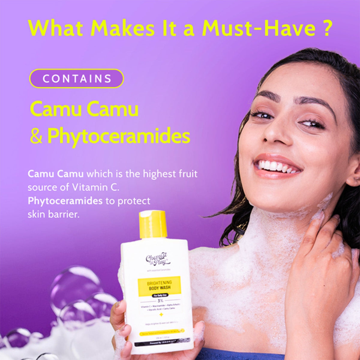 Brighten & Protect Body Duo (Hydrating Fluid Sunscreen - 125 ml | Brightening Body Wash - 236 ml)
