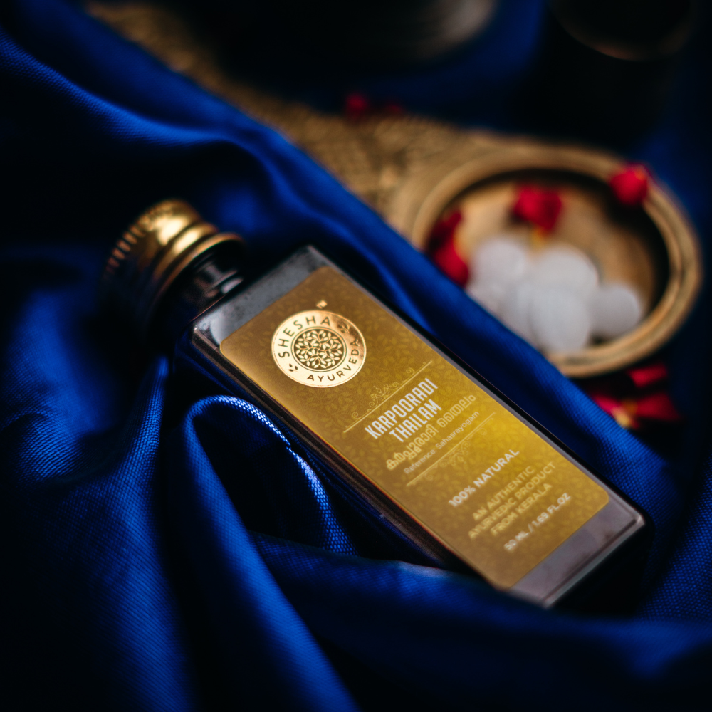 Karpooradi Thailam - Camphor Pain Relief Oil for Joint Pain, Muscle Cramps & Body Aches | Ayurvedic Massage Oil
