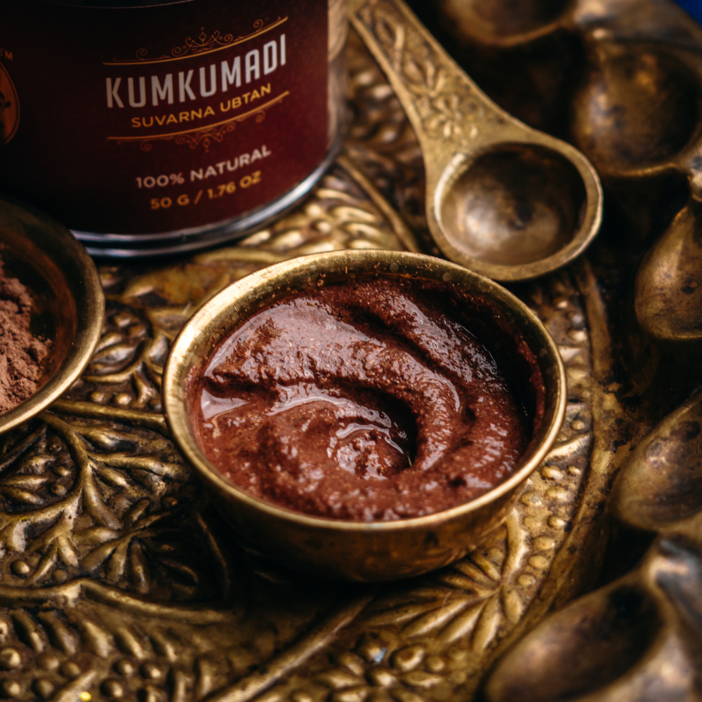 Kumkumadi Suvarna Ubtan - Saffron Face Pack for Glowing Skin, Pigmentation & Blemish Removal