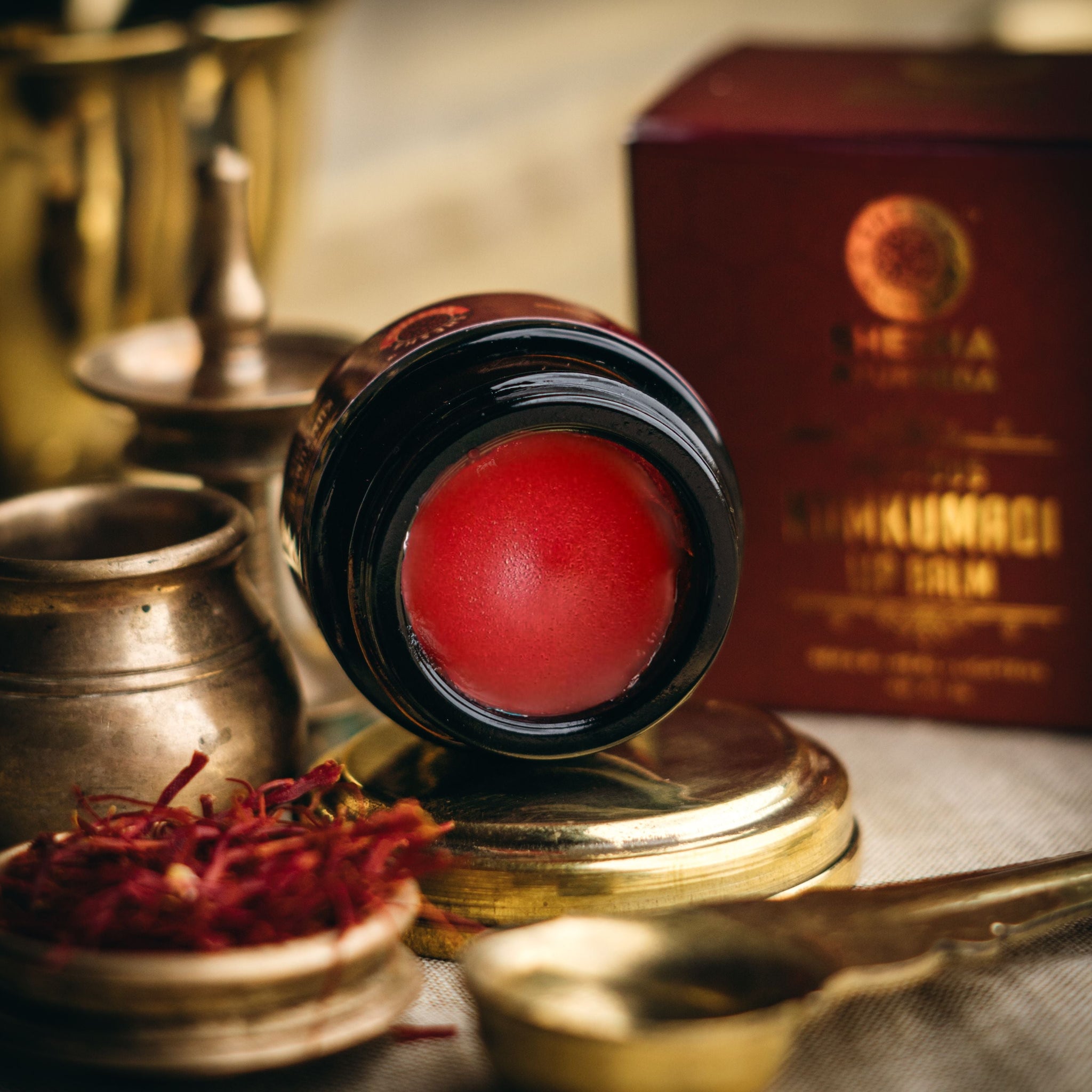 Kumkumadi Lip Balm - Lightens Dark Lips, Heals & Moisturizes | Ayurvedic Lip Treatment 5G