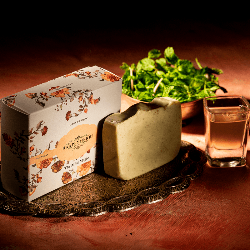 The Mint Magic Luxury Bathing Soap Bar Handmade (New)-100gms