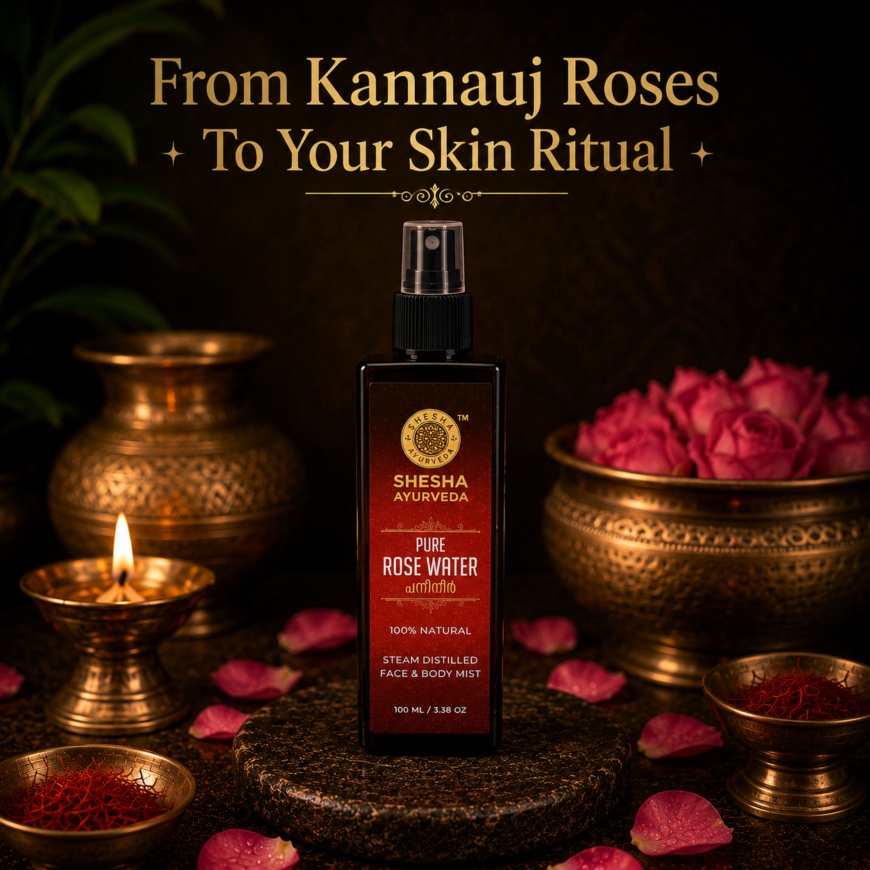 Pure Rose Water + Multani Mitti Face Pack Combo | Hydrate, Tone & Purify