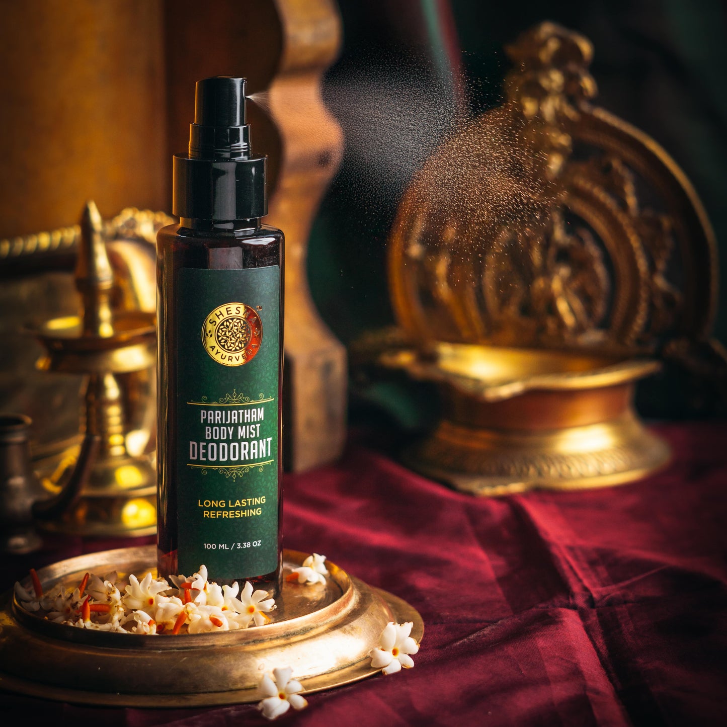 Glow & Stay Fresh Kit | Kumkumadi Brightening Day Cream + Parijatham Body Mist Deodorant