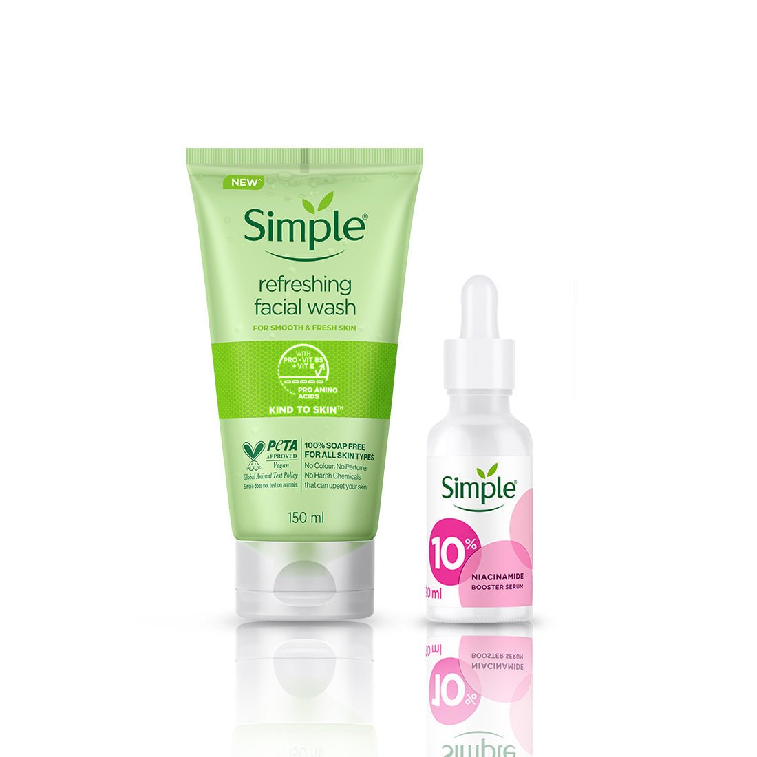Unlocking Radiant Skin: Your Ultimate Guide to the Best Skincare Routine for Oily, Acne-Prone Skin in India 2 Refreshing Face Wash with Pro-Vit B5 + Vit E - 150ml + 10% Niacinamide + Pro-Vit B5 Booster Serum - 30ml