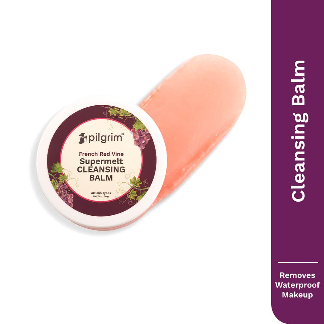 Beyond the Face: Your Holistic Guide to the Best Skincare Routine for Oily Acne-Prone Skin in India with Whole-Body Innovation 2 French Red Vine Supermelt Cleansing Balm